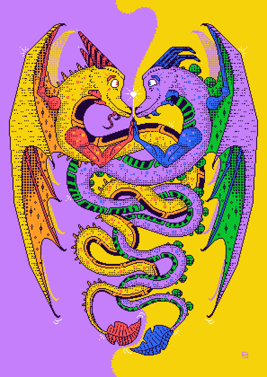 "Lovers" was crafted to support LGBTQ+ community — 2025, 297x420px, 8 colors